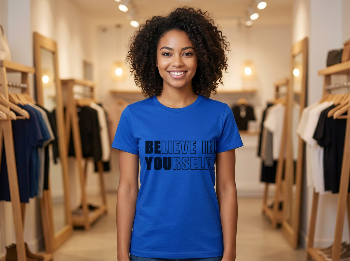 Believe In Yourself Shirt | Inspirational Motivational Quote Tee | Unisex Classic Graphic Tee