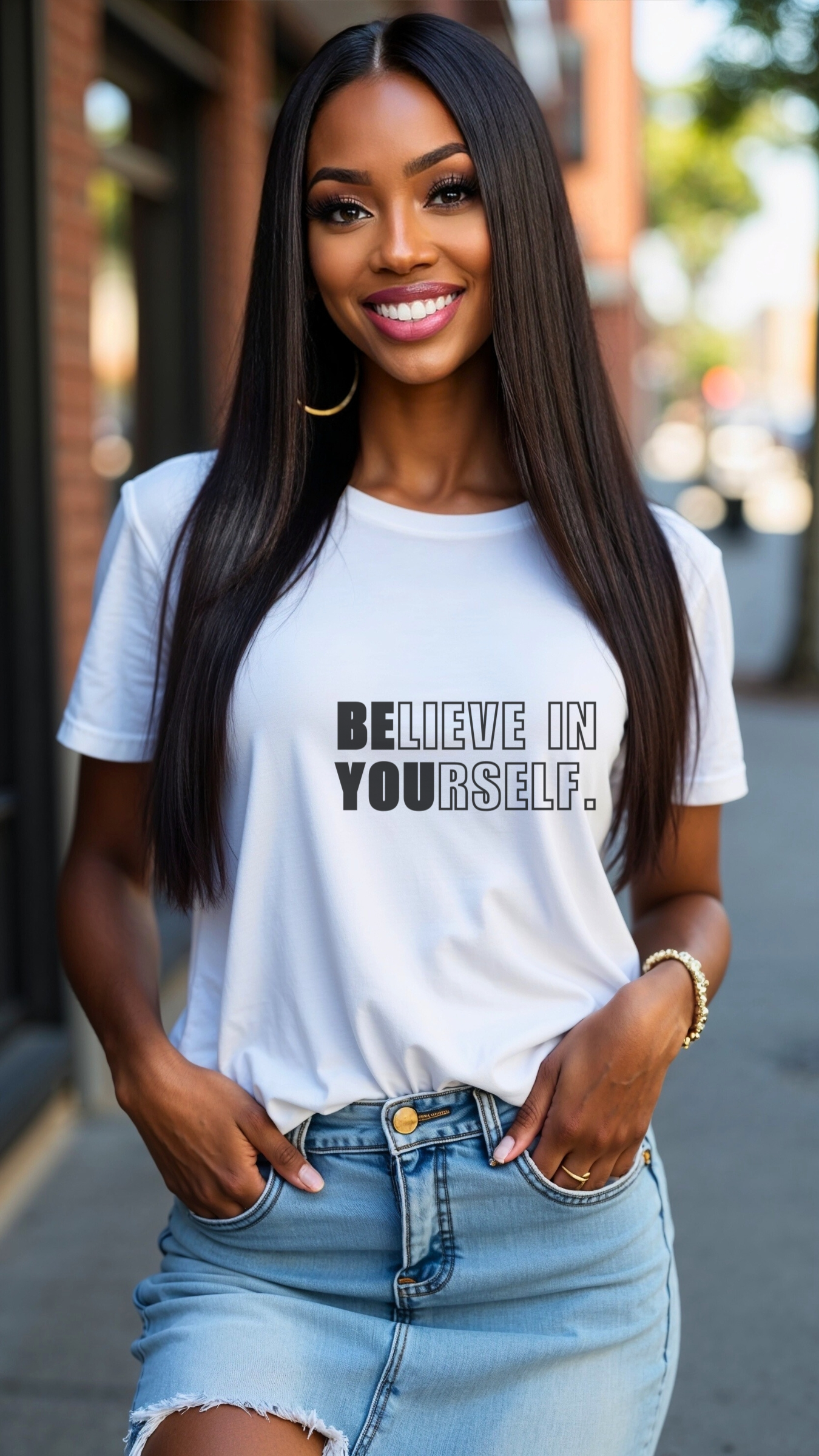 Believe In Yourself Shirt | Inspirational Motivational Quote Tee | Unisex Classic Graphic Tee