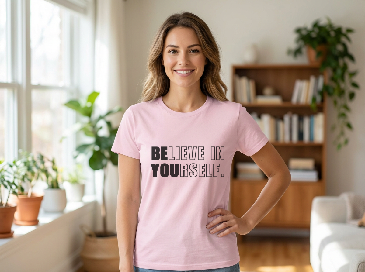 Believe In Yourself Shirt | Inspirational Motivational Quote Tee | Unisex Classic Graphic Tee