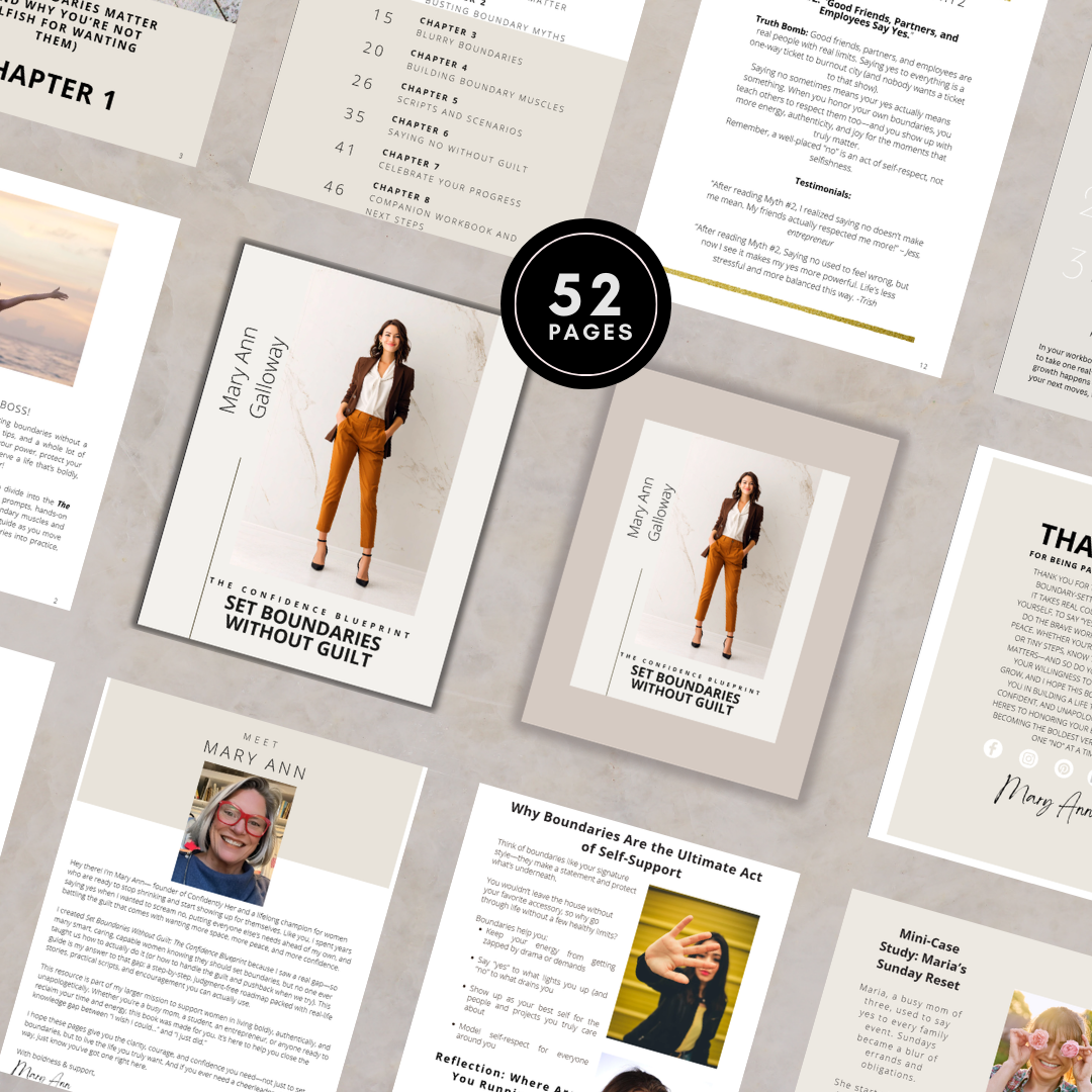 Set Boundaries Without Guilt: The Confidence Blueprint by Mary Ann Galloway