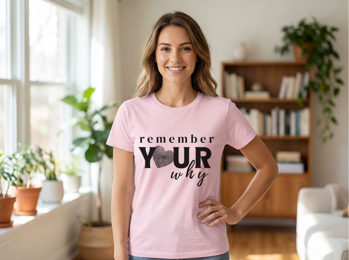 Confidence|Remember Your Why Shirt | Inspirational Motivational Quote Tee | Unisex Cotton Top