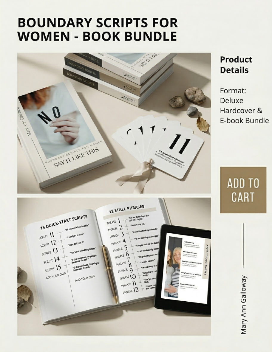 Say It Like This: Boundary Scripts for Women – Master Confident Communication, Set Boundaries, and Speak Your Truth