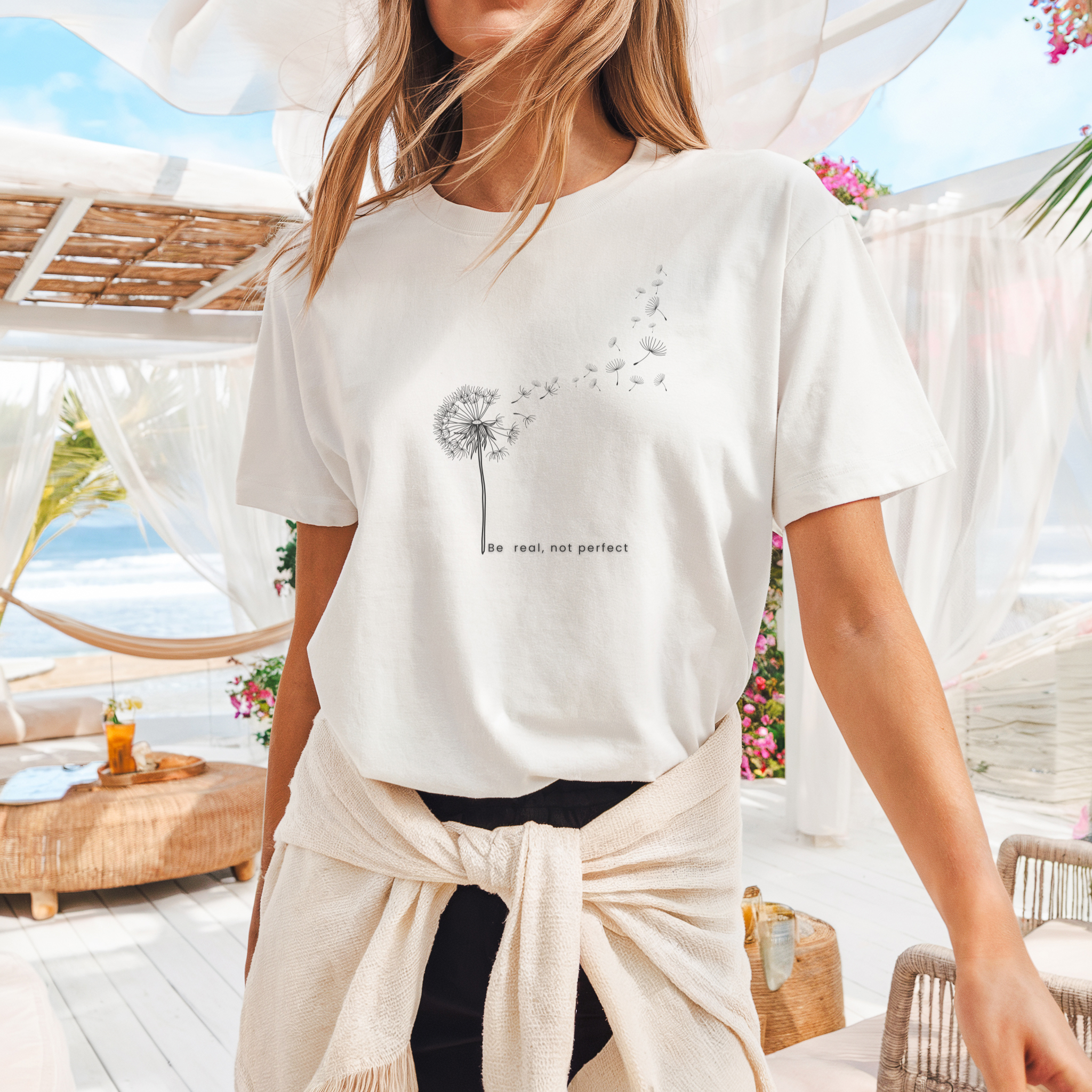 Confidence|Be Real Not Perfect Tee|Positive Mindset Shirt|Aesthetic Self Love Graphic