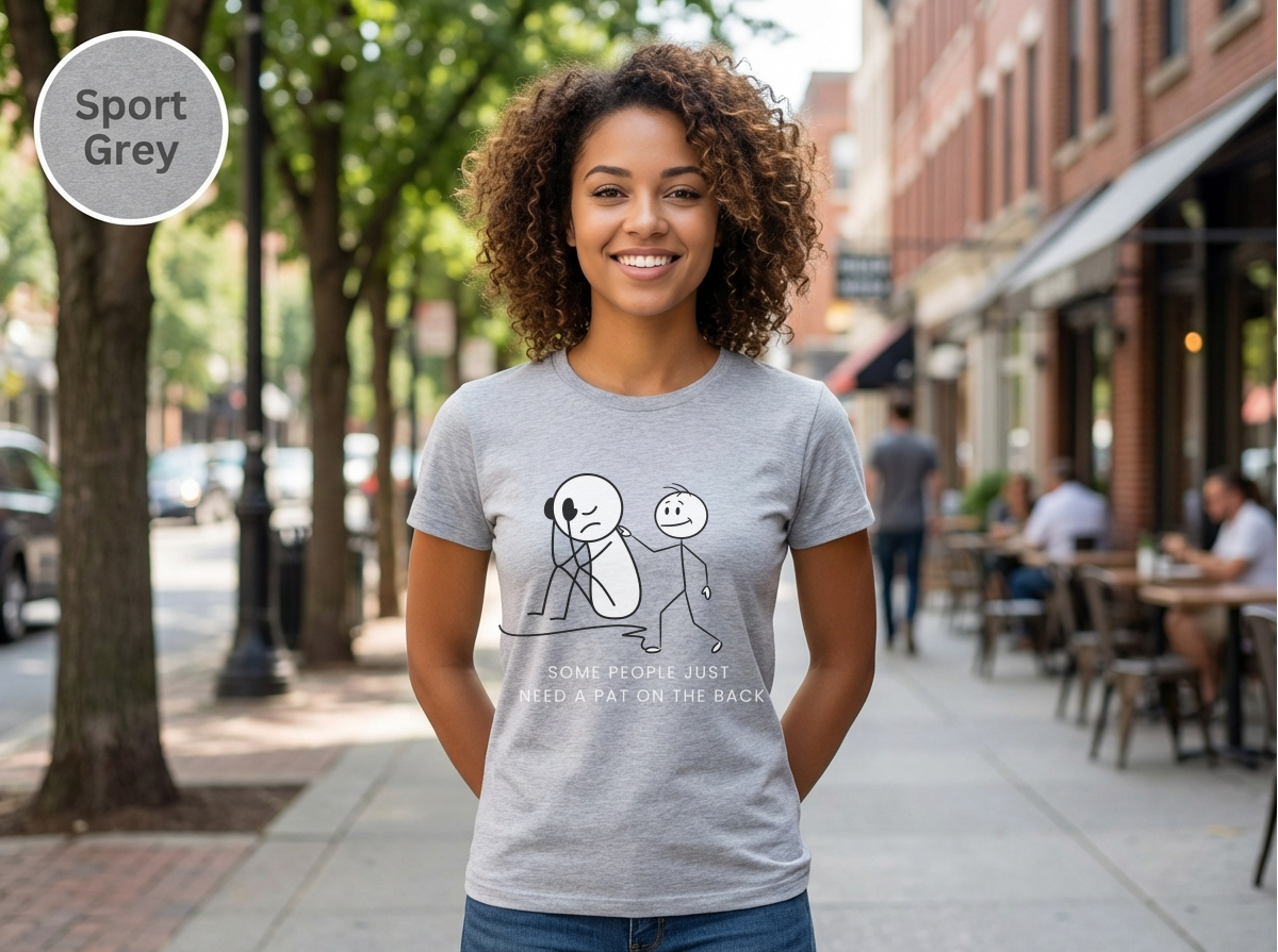 Unisex Heavy Cotton Some People Just Need a Tap on the Back Shirt, Funny Raccoon Shirt, Sarcastic Quote T-Shirt, Dark Humor Tee, Unisex Gildan 5000 Graphic Tee, Coworker Gift, Meme Shirt on Tee