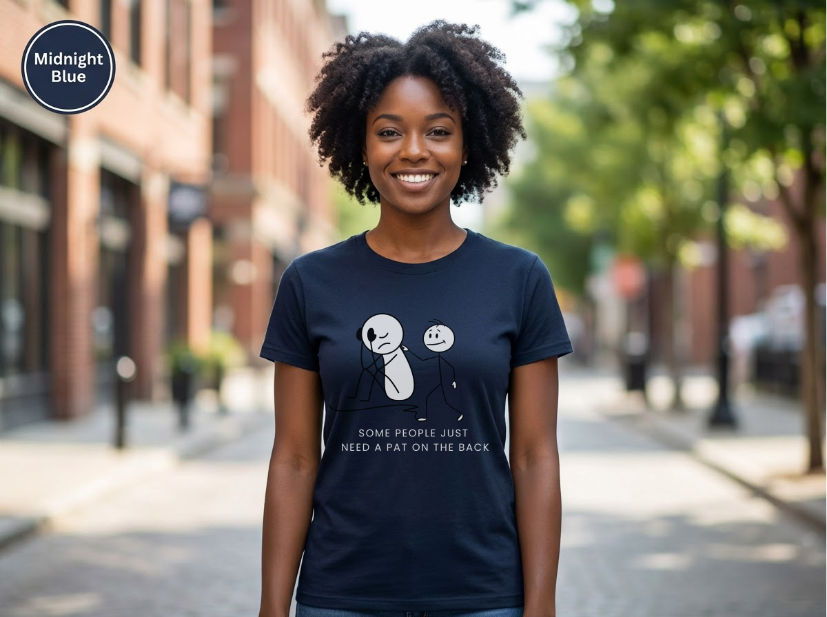 Unisex Heavy Cotton Some People Just Need a Tap on the Back Shirt, Funny Raccoon Shirt, Sarcastic Quote T-Shirt, Dark Humor Tee, Unisex Gildan 5000 Graphic Tee, Coworker Gift, Meme Shirt on TeeUnisex Heavy Cotton Tee