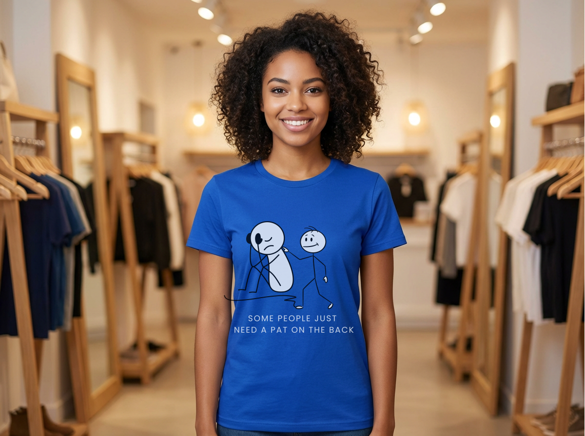 Unisex Heavy Cotton Some People Just Need a Tap on the Back Shirt, Funny Raccoon Shirt, Sarcastic Quote T-Shirt, Dark Humor Tee, Unisex Gildan 5000 Graphic Tee, Coworker Gift, Meme Shirt on Tee