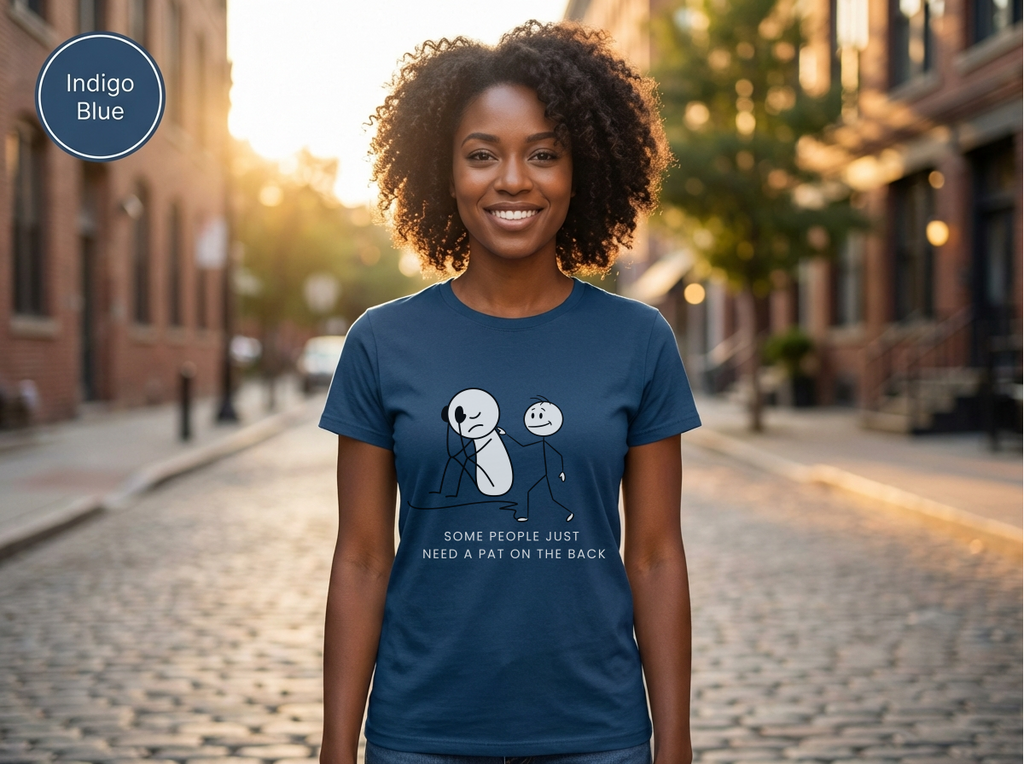 Unisex Heavy Cotton Some People Just Need a Tap on the Back Shirt, Funny Raccoon Shirt, Sarcastic Quote T-Shirt, Dark Humor Tee, Unisex Gildan 5000 Graphic Tee, Coworker Gift, Meme Shirt on TeeUnisex Heavy Cotton Tee