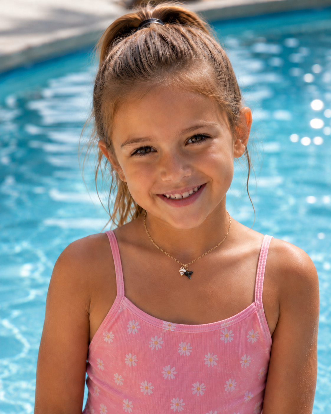 Her First Fossil — Dainty Fossil Shark Tooth Necklace