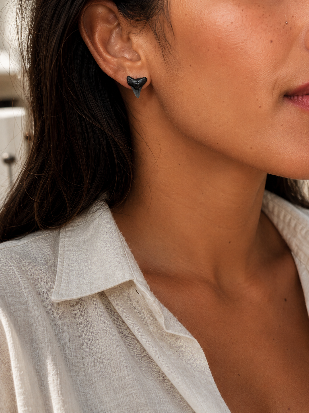 Bare & Unearthed — Natural Shark Tooth Earrings