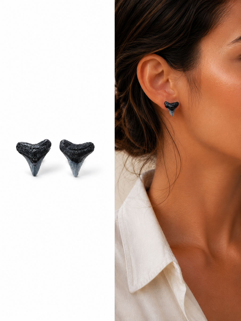 Bare & Unearthed — Natural Shark Tooth Earrings