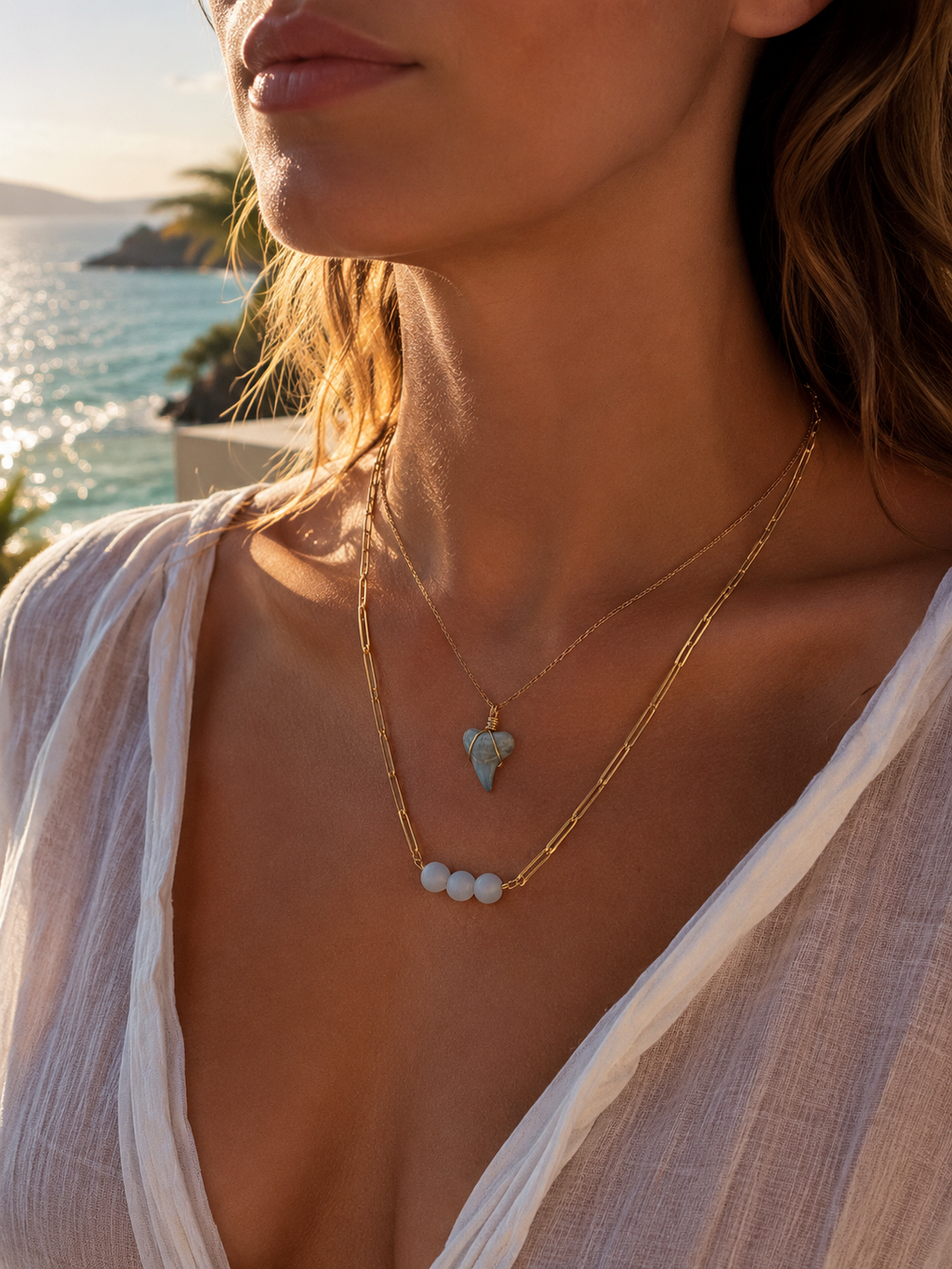 Still & Blue by Chomp Fossils & Jewelry — Unearthed | LAYERED SET