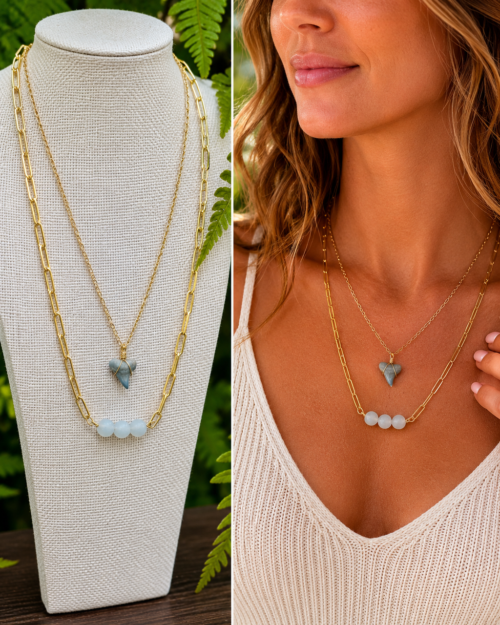 Still & Blue by Chomp Fossils & Jewelry — Unearthed | LAYERED SET