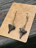 Adrift — Shark Tooth Chain Drop Earrings