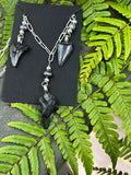 Undertow — Sterling Silver Triple Tooth Necklace, One of a Kind