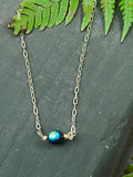 Deep Current — Ombre Glass Bead Layering Necklace