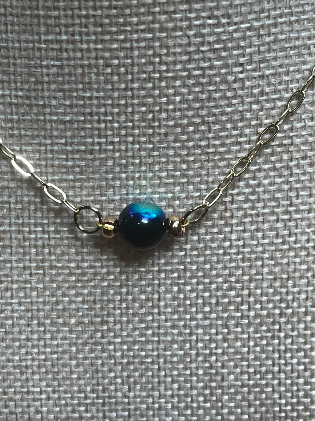 Deep Current — Ombre Glass Bead Layering Necklace
