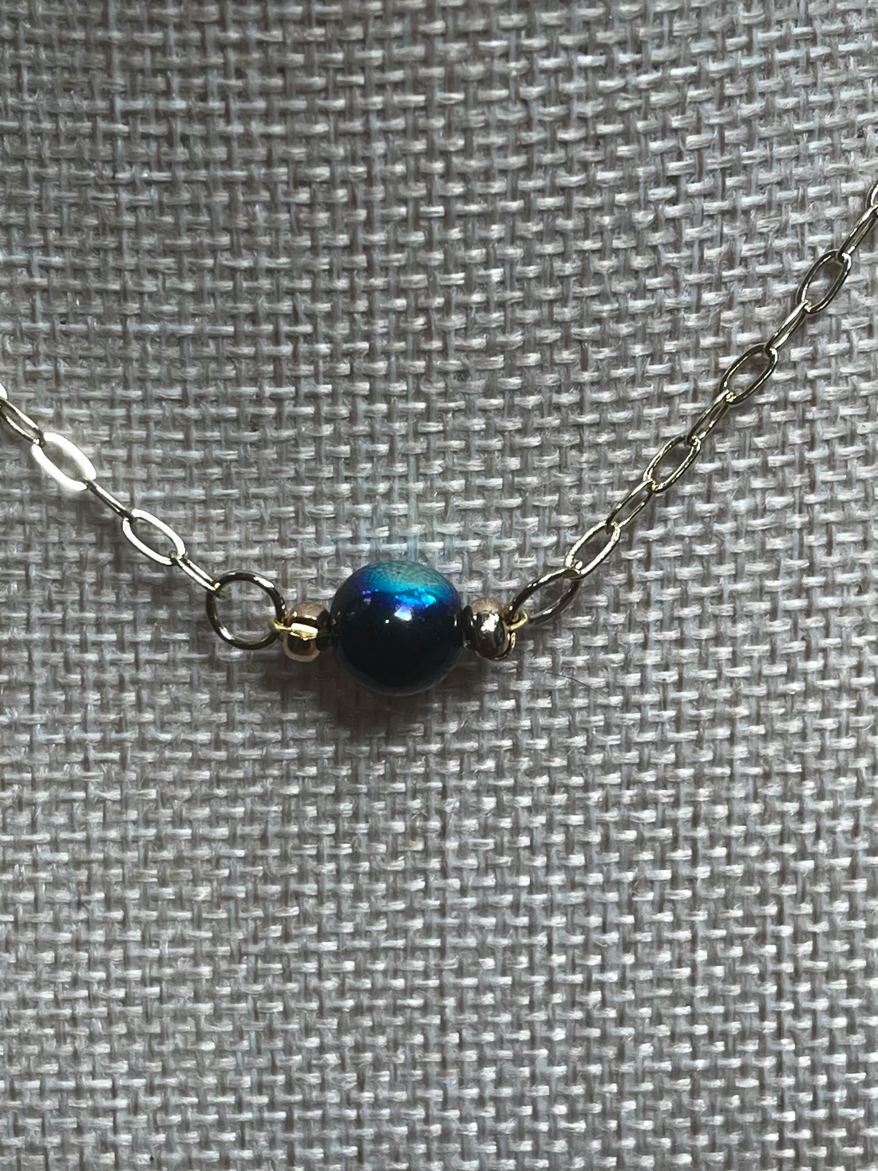 Deep Current — Ombre Glass Bead Layering Necklace