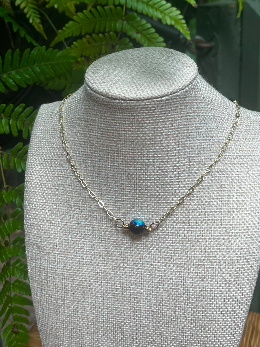 Deep Current — Ombre Glass Bead Layering Necklace