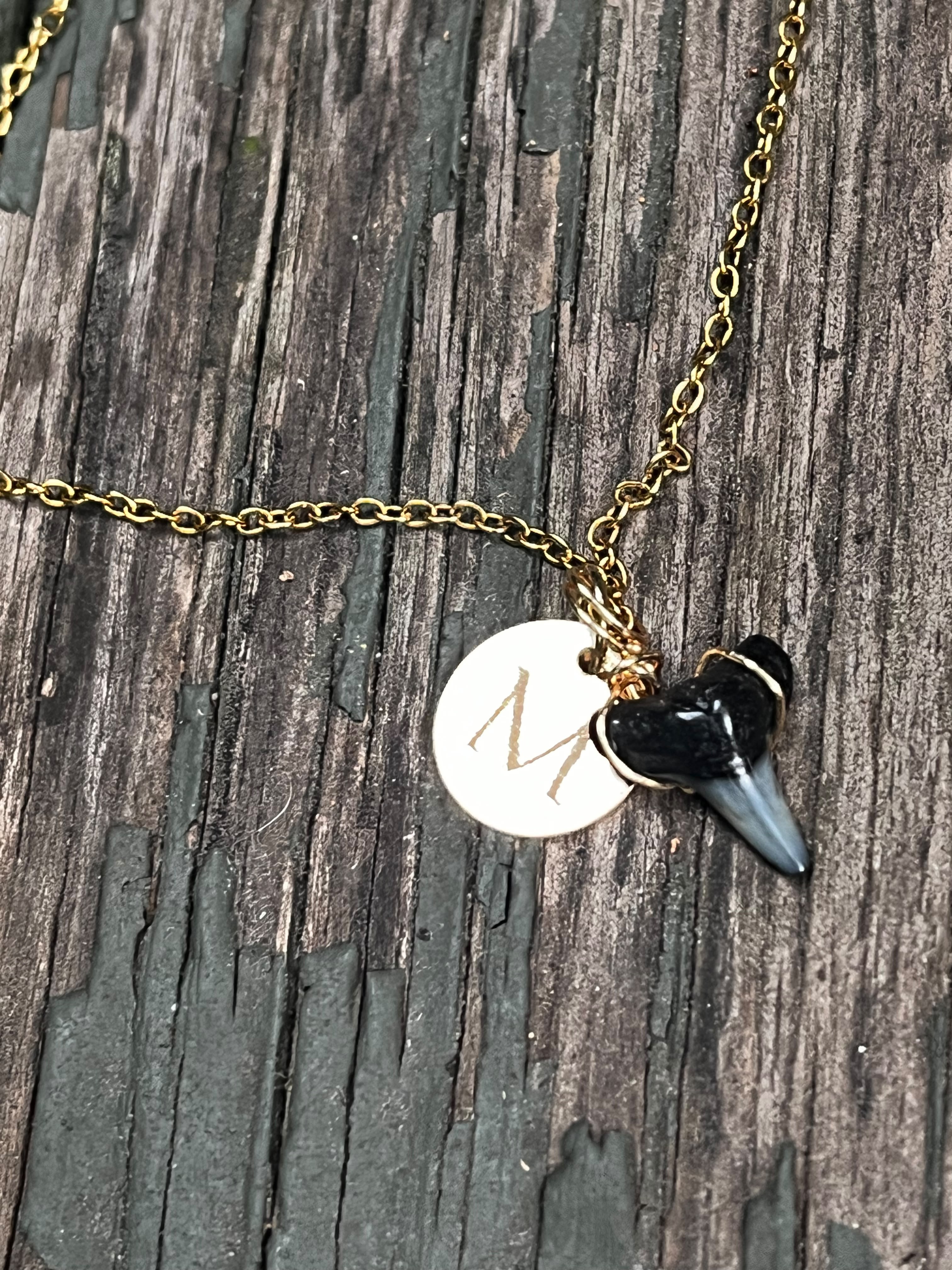 Her First Fossil — Dainty Fossil Shark Tooth Necklace