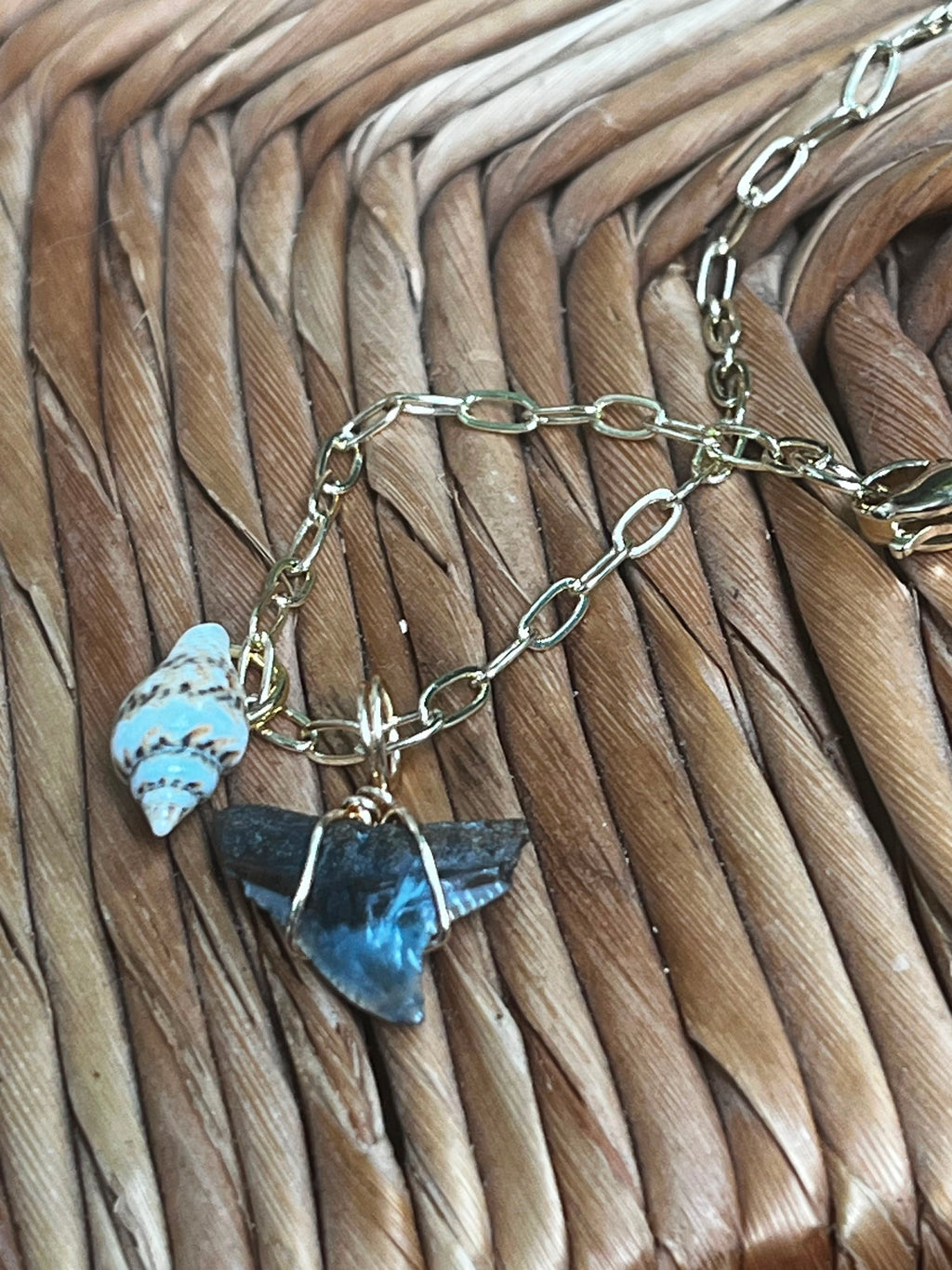 Her First Fossil — Dainty Fossil Shark Tooth Necklace