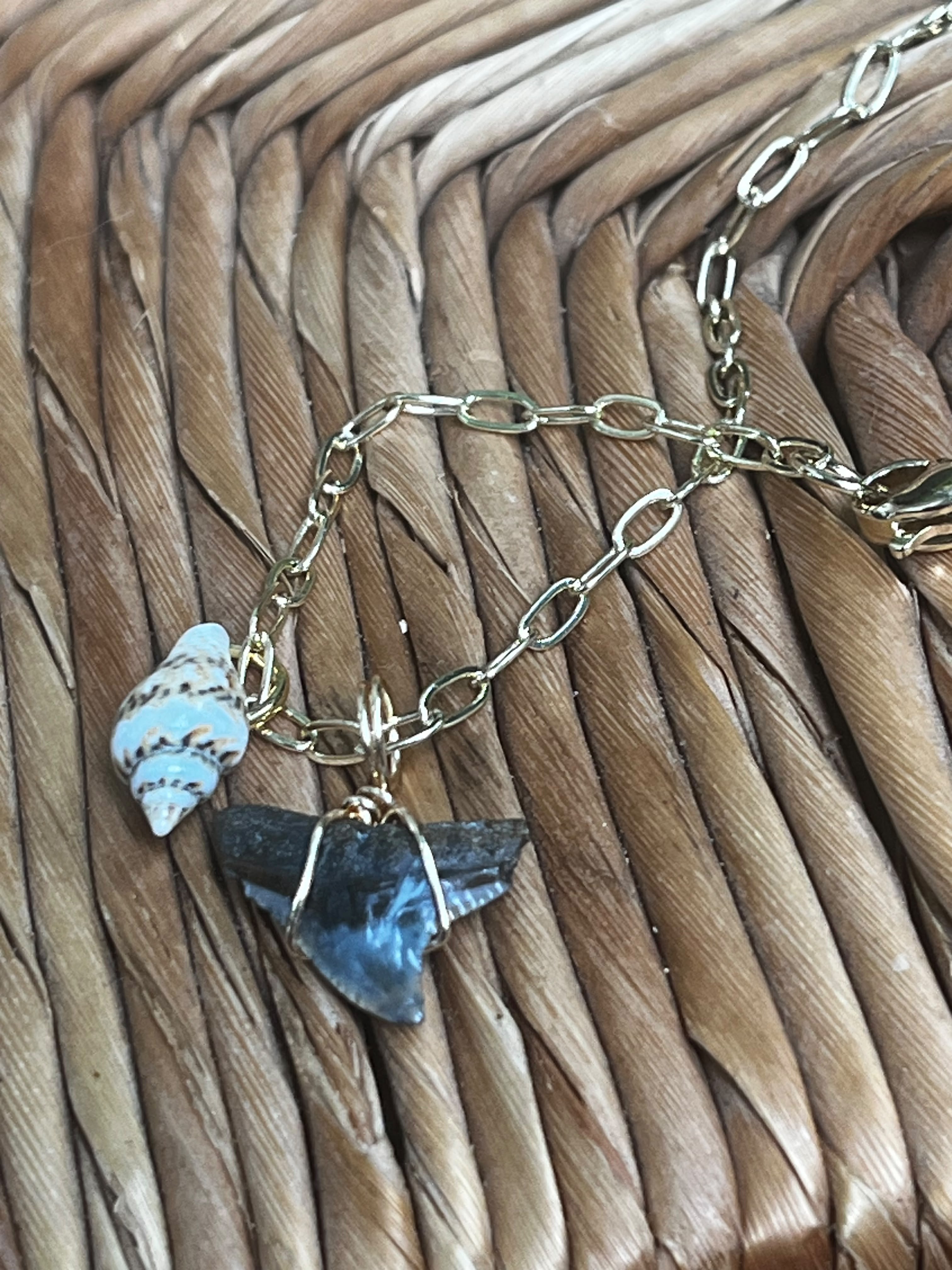 Her First Fossil — Dainty Fossil Shark Tooth Necklace