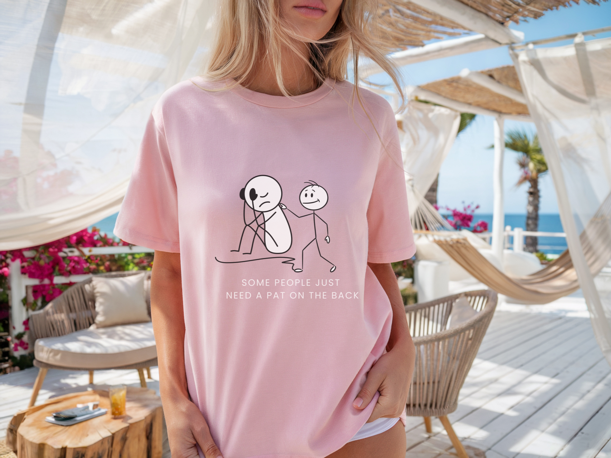 Unisex Heavy Cotton Some People Just Need a Tap on the Back Shirt, Funny Raccoon Shirt, Sarcastic Quote T-Shirt, Dark Humor Tee, Unisex Gildan 5000 Graphic Tee, Coworker Gift, Meme Shirt on Tee