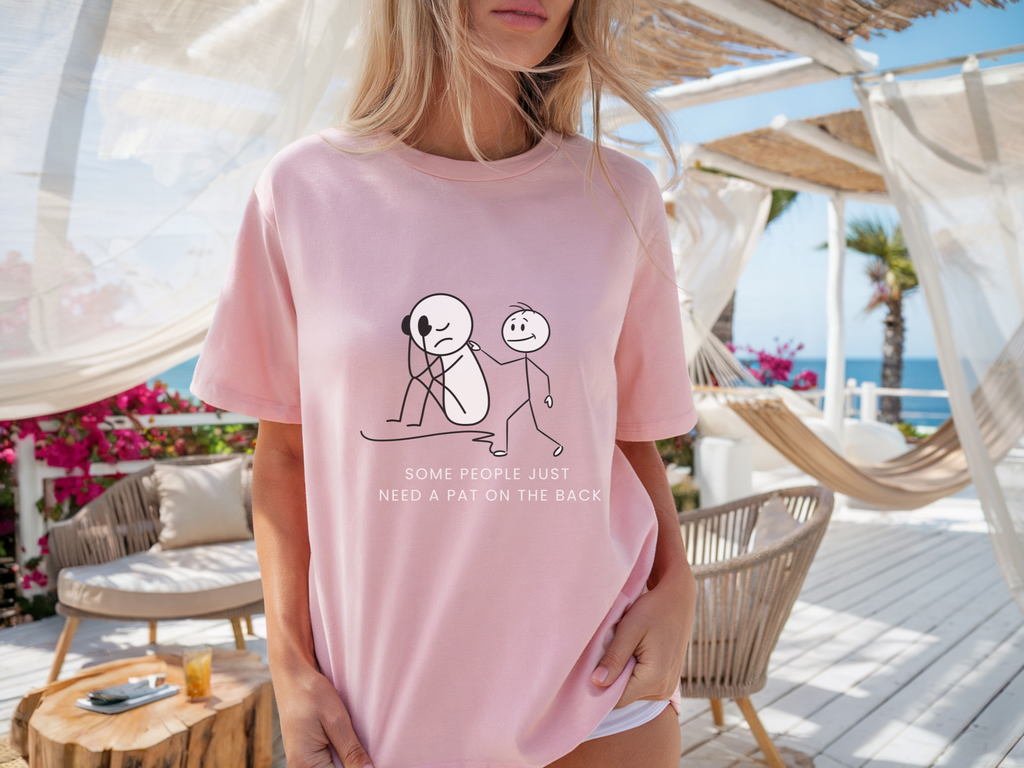 Unisex Heavy Cotton Some People Just Need a Tap on the Back Shirt, Funny Raccoon Shirt, Sarcastic Quote T-Shirt, Dark Humor Tee, Unisex Gildan 5000 Graphic Tee, Coworker Gift, Meme Shirt on Tee