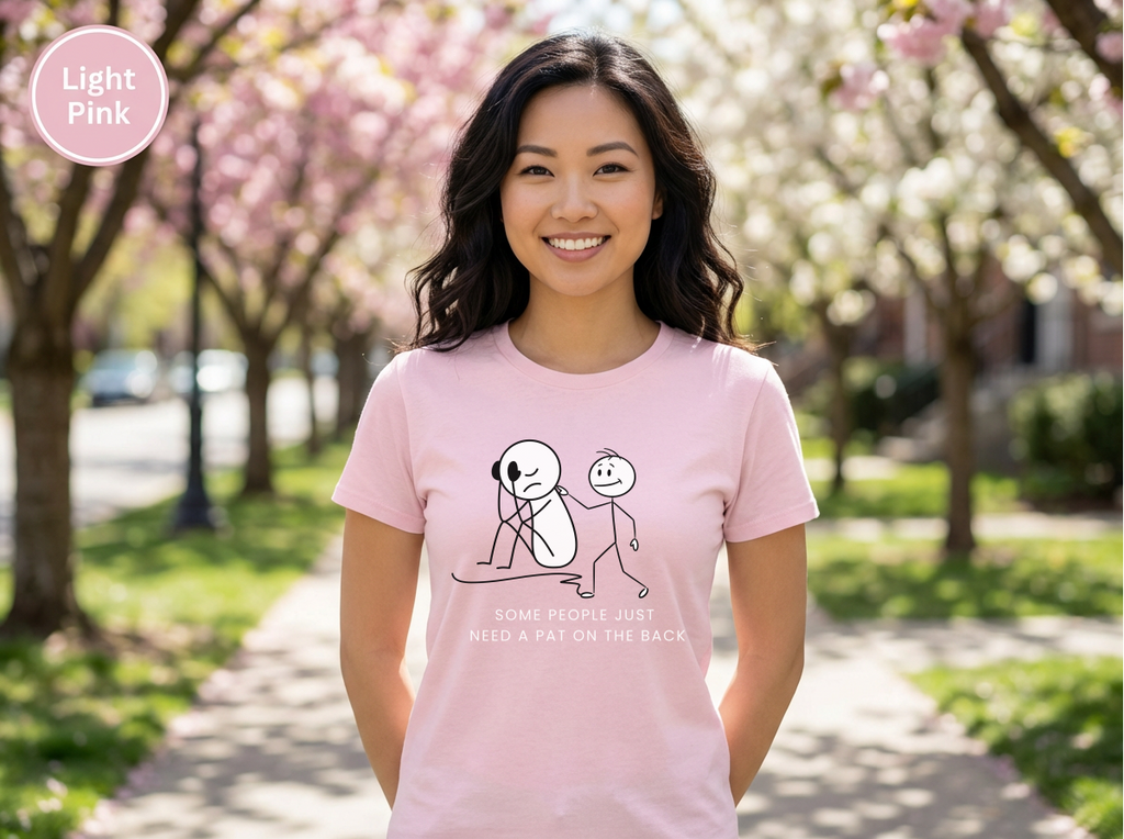 Unisex Heavy Cotton Some People Just Need a Tap on the Back Shirt, Funny Raccoon Shirt, Sarcastic Quote T-Shirt, Dark Humor Tee, Unisex Gildan 5000 Graphic Tee, Coworker Gift, Meme Shirt on Tee