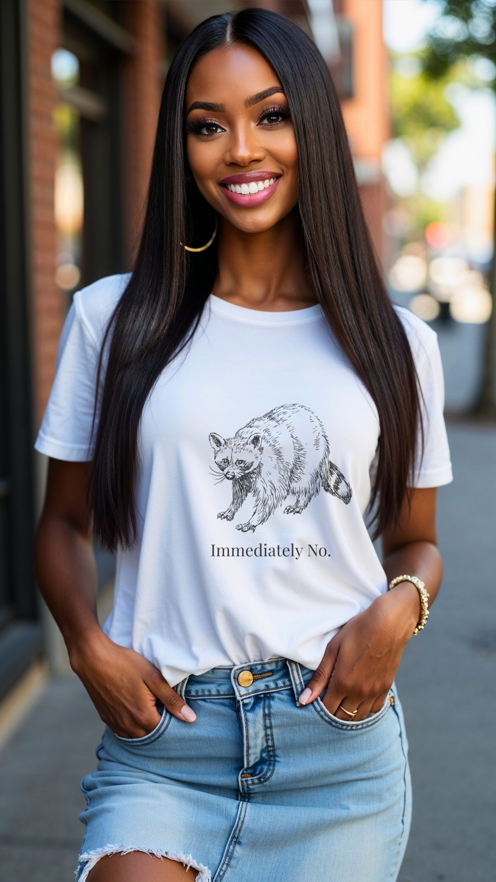 Boundaries| Immediately No Raccoon T-Shirt | Funny Sarcastic Tee | Gildan 5000 Unisex Graphic Shirt