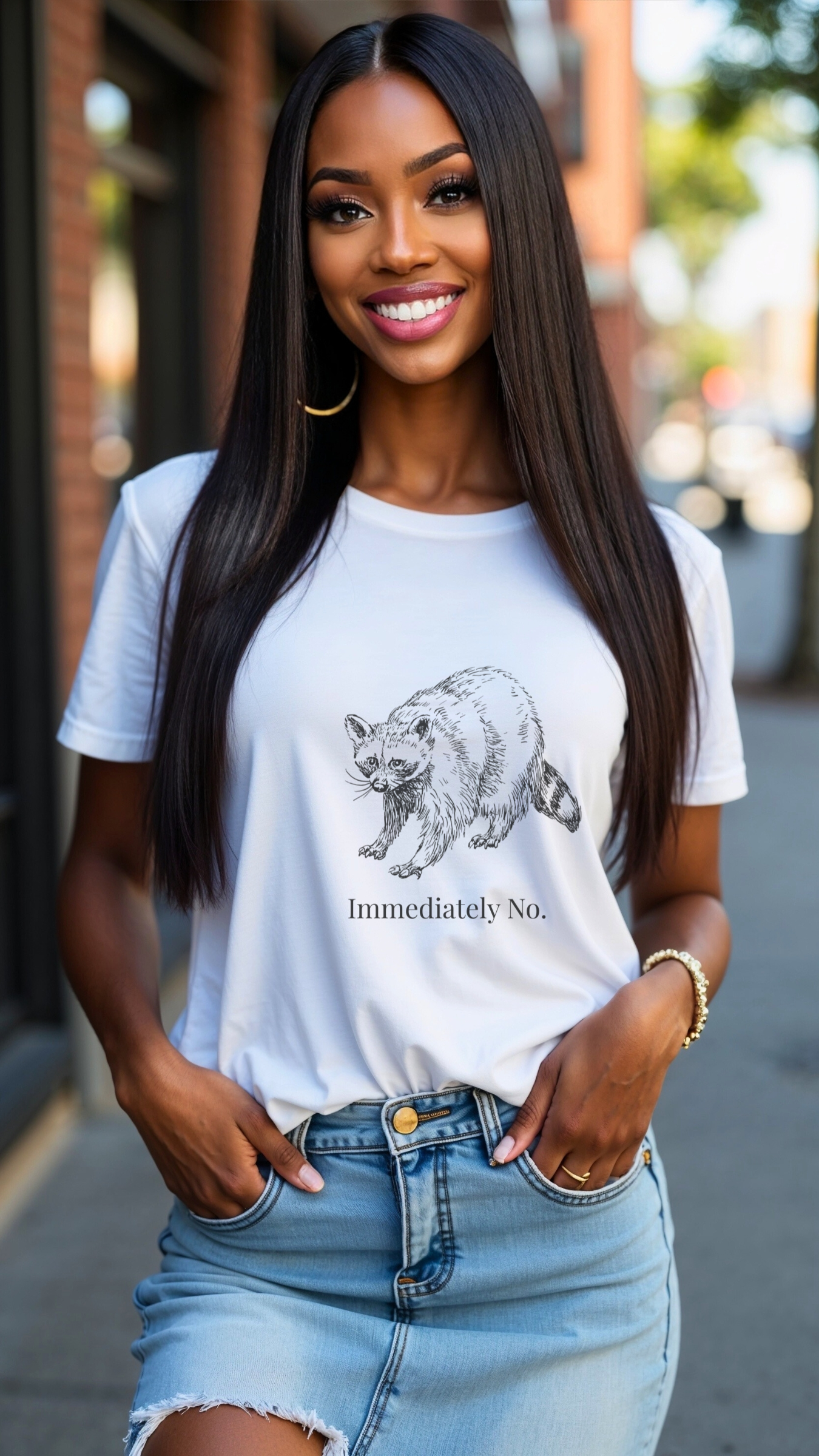 Boundaries| Immediately No Raccoon T-Shirt | Funny Sarcastic Tee | Gildan 5000 Unisex Graphic Shirt