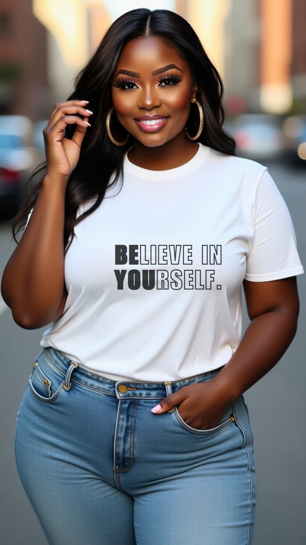 Believe In Yourself Shirt | Inspirational Motivational Quote Tee | Unisex Classic Graphic Tee