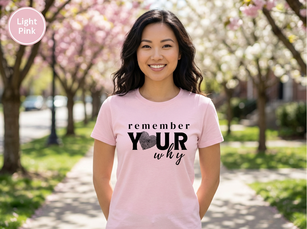 Confidence|Remember Your Why Shirt | Inspirational Motivational Quote Tee | Unisex Cotton Top