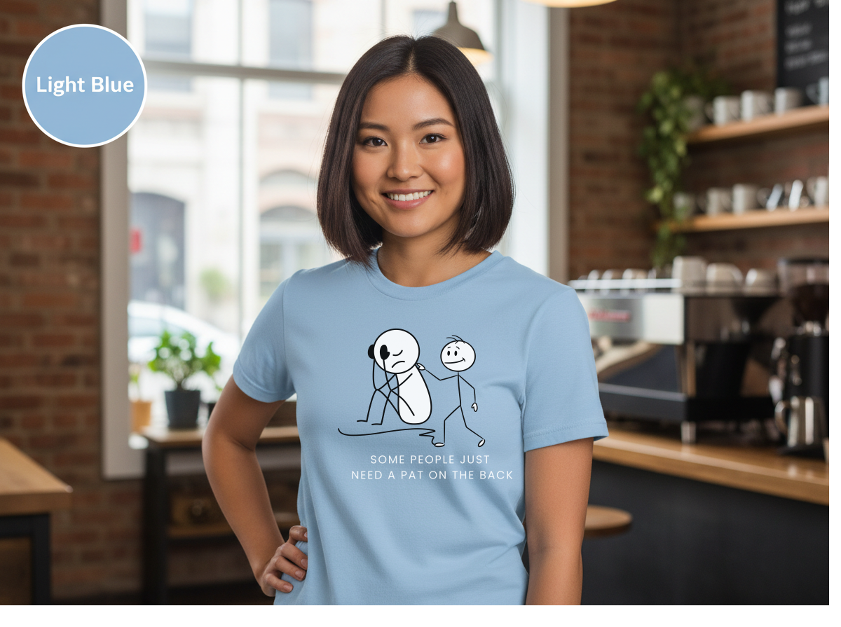 Unisex Heavy Cotton Some People Just Need a Tap on the Back Shirt, Funny Raccoon Shirt, Sarcastic Quote T-Shirt, Dark Humor Tee, Unisex Gildan 5000 Graphic Tee, Coworker Gift, Meme Shirt on Tee