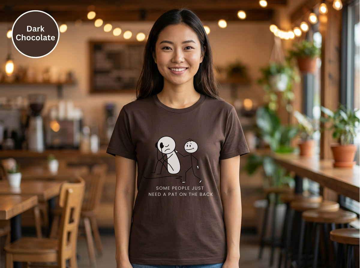 Unisex Heavy Cotton Some People Just Need a Tap on the Back Shirt, Funny Raccoon Shirt, Sarcastic Quote T-Shirt, Dark Humor Tee, Unisex Gildan 5000 Graphic Tee, Coworker Gift, Meme Shirt on TeeUnisex Heavy Cotton Tee