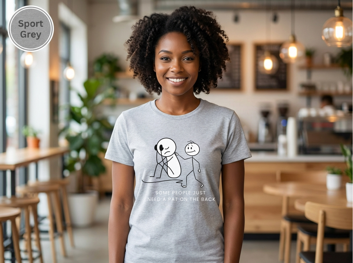 Unisex Heavy Cotton Some People Just Need a Tap on the Back Shirt, Funny Raccoon Shirt, Sarcastic Quote T-Shirt, Dark Humor Tee, Unisex Gildan 5000 Graphic Tee, Coworker Gift, Meme Shirt on Tee