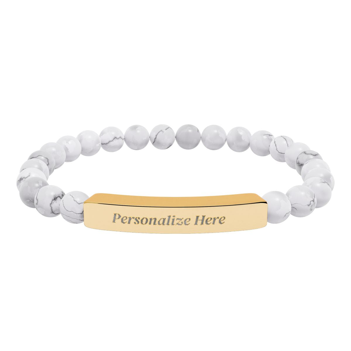 Natural Semi-Precious Stone Bracelet – 316L Stainless Steel Stretch Bracelet | Hypoallergenic Gemstone Jewelry Gift for Men & Women