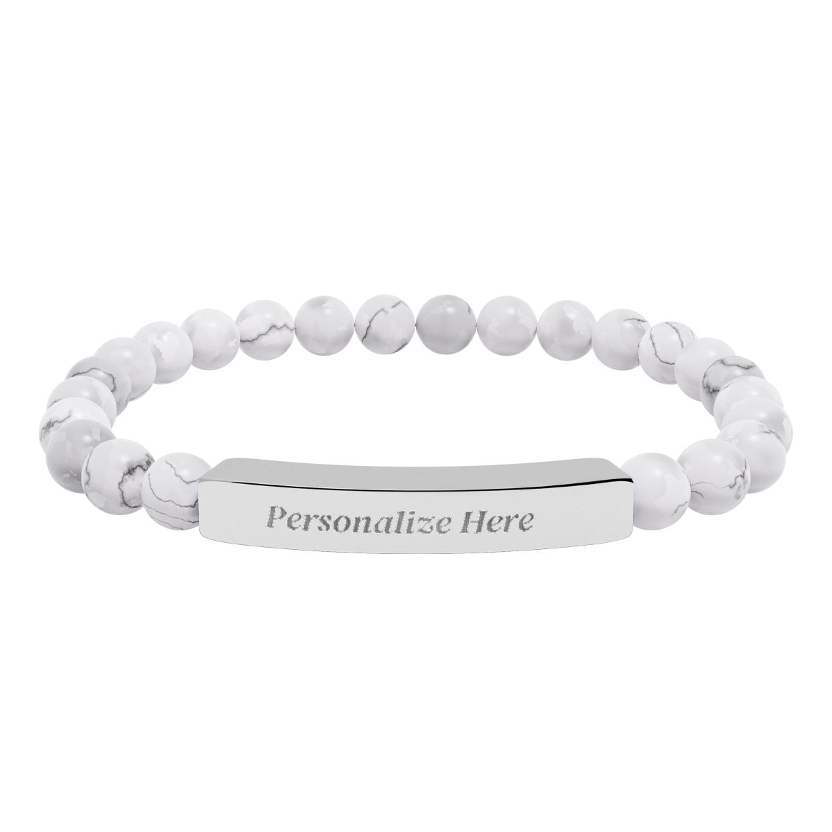 Natural Semi-Precious Stone Bracelet – 316L Stainless Steel Stretch Bracelet | Hypoallergenic Gemstone Jewelry Gift for Men & Women