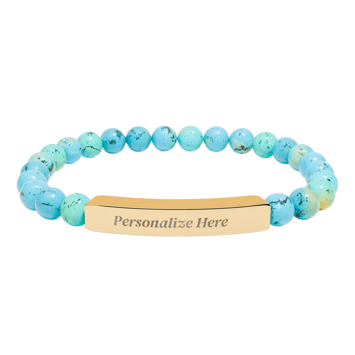 Natural Semi-Precious Stone Bracelet – 316L Stainless Steel Stretch Bracelet | Hypoallergenic Gemstone Jewelry Gift for Men & Women